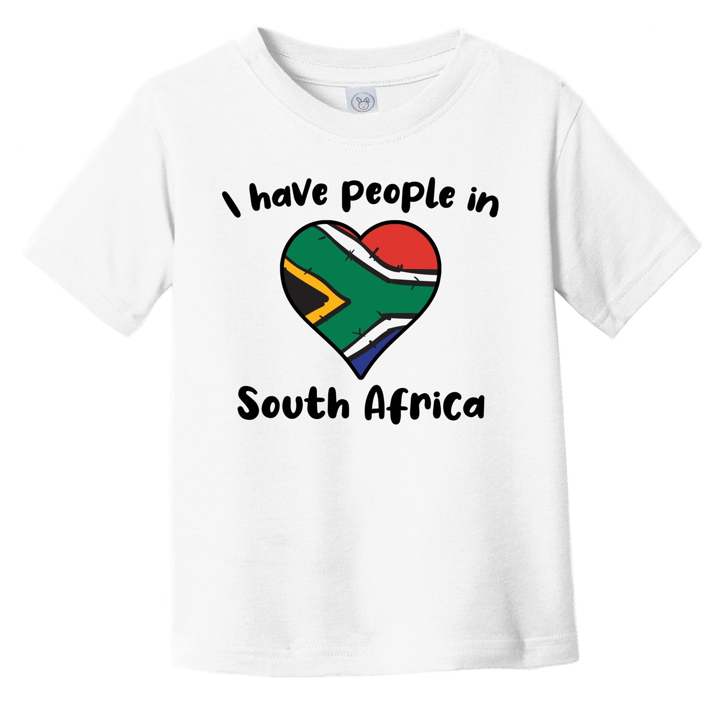 South African Flag Heart I Have People In South Africa Infant Toddler T-Shirt