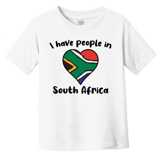 South African Flag Heart I Have People In South Africa Infant Toddler T-Shirt