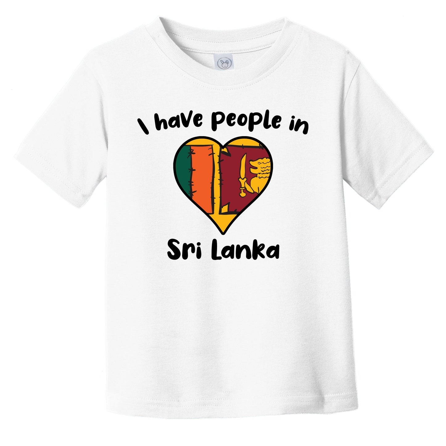 Sri Lankan Flag Heart I Have People In Sri Lanka Infant Toddler T-Shirt