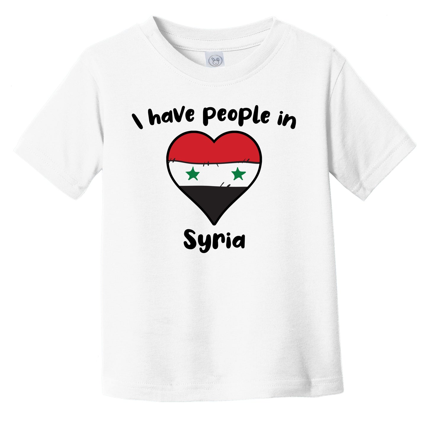 Syrian Flag Heart I Have People In Syria Infant Toddler T-Shirt