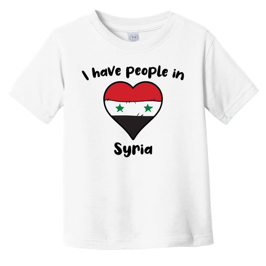 Syrian Flag Heart I Have People In Syria Infant Toddler T-Shirt