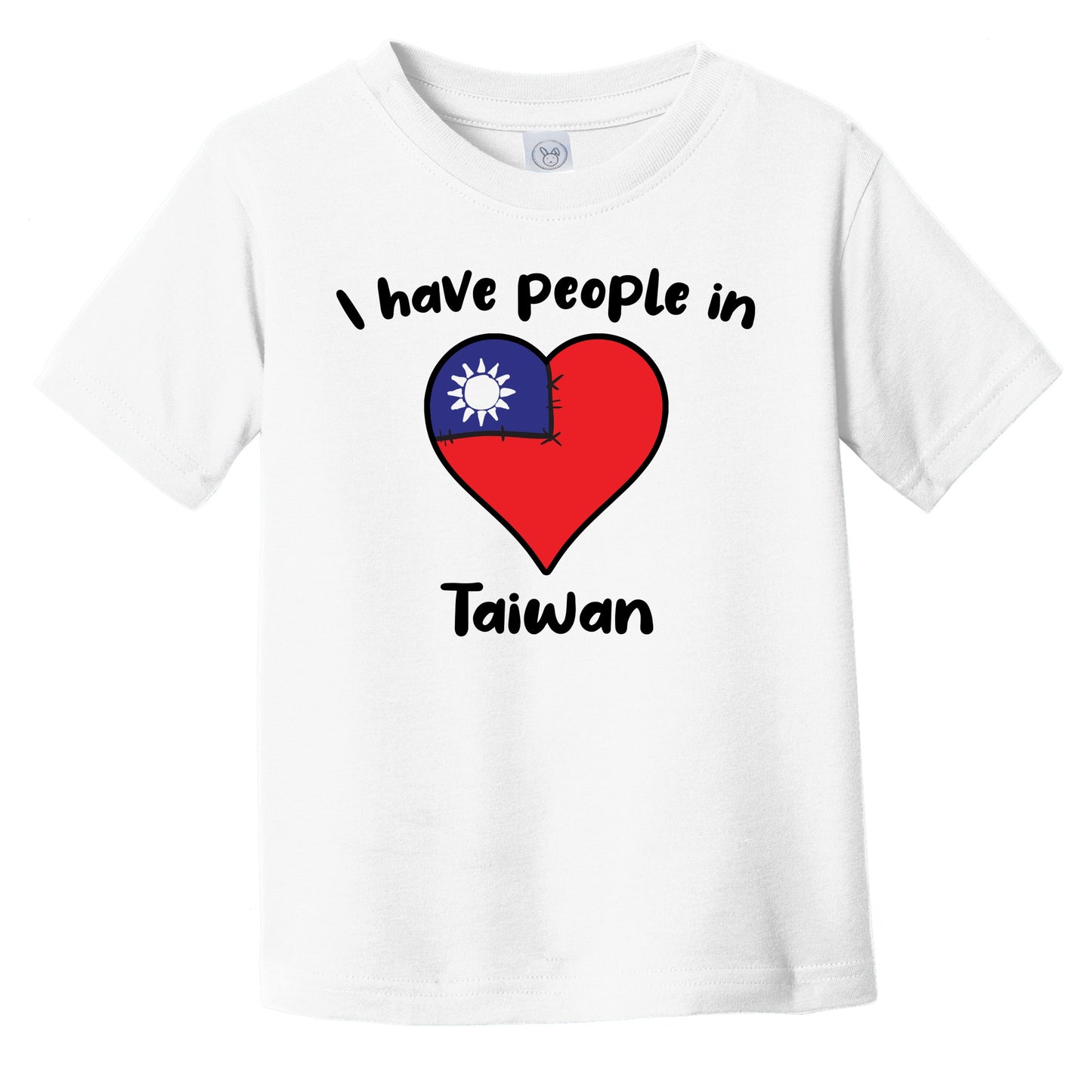Taiwanese Flag Heart I Have People In Taiwan Infant Toddler T-Shirt