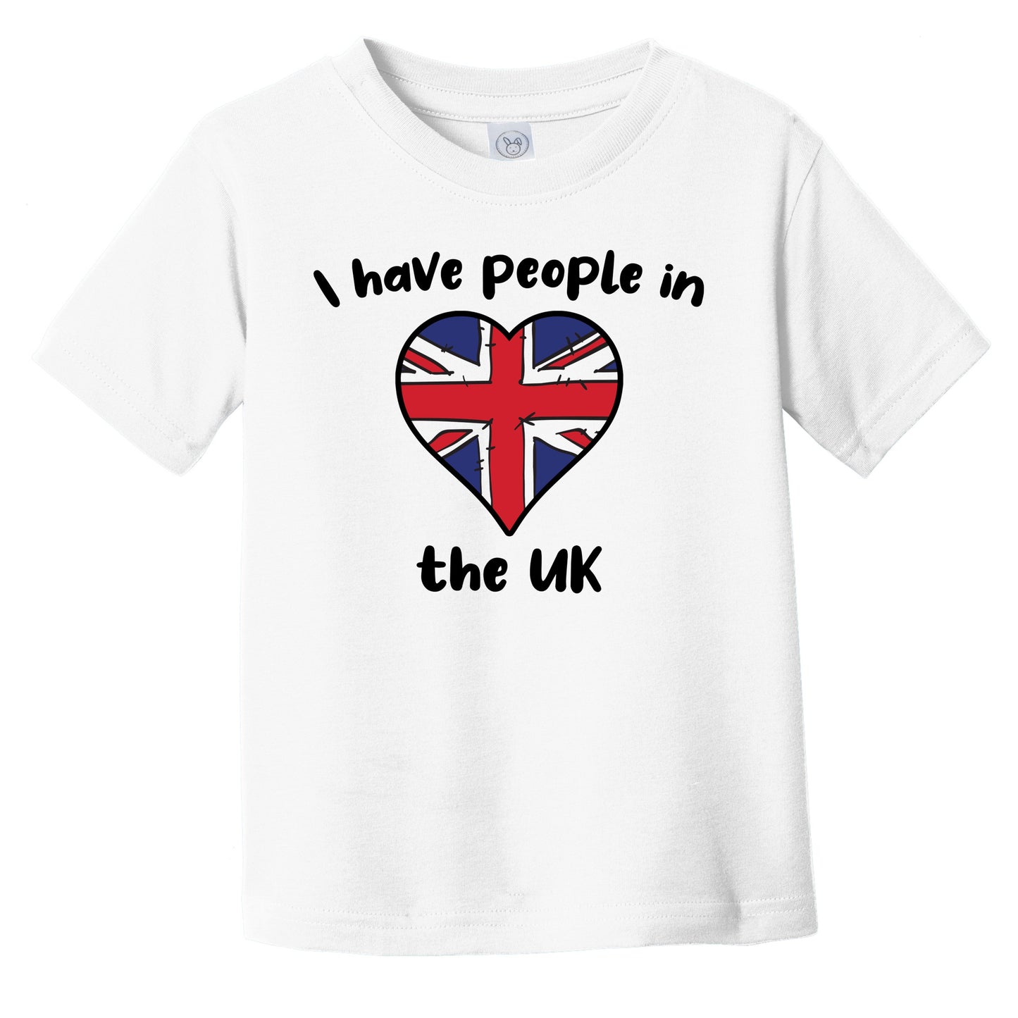 British Flag Heart I Have People In the UK Infant Toddler T-Shirt
