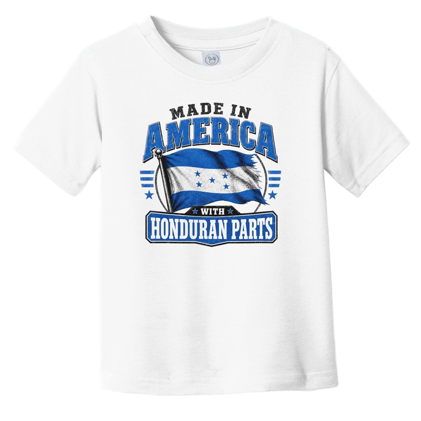 Made In America With Honduran Parts Honduras Flag Infant Toddler T-Shirt