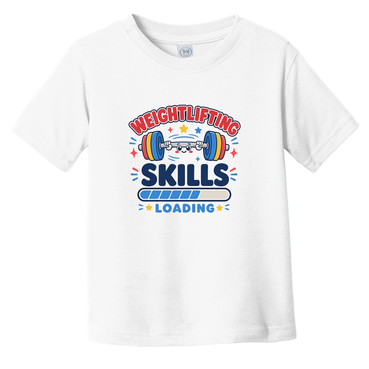 Weightlifting Skills Loading Funny Kettlebell Humor Infant Toddler T-Shirt