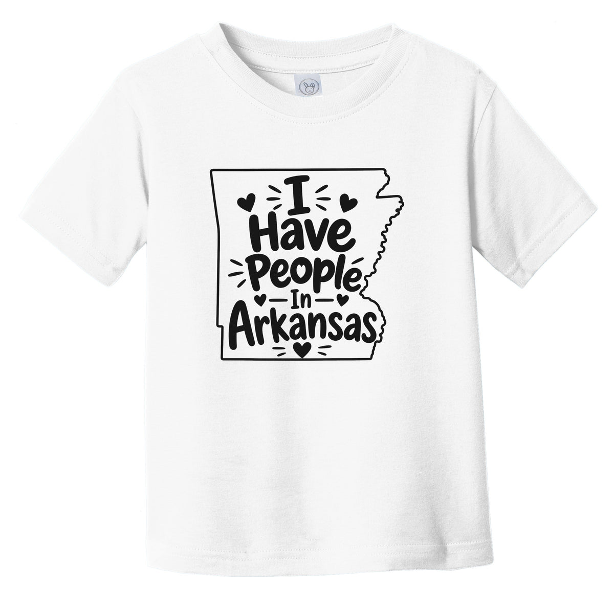I Have People In Arkansas Cute State Silhouette Infant Toddler T-Shirt