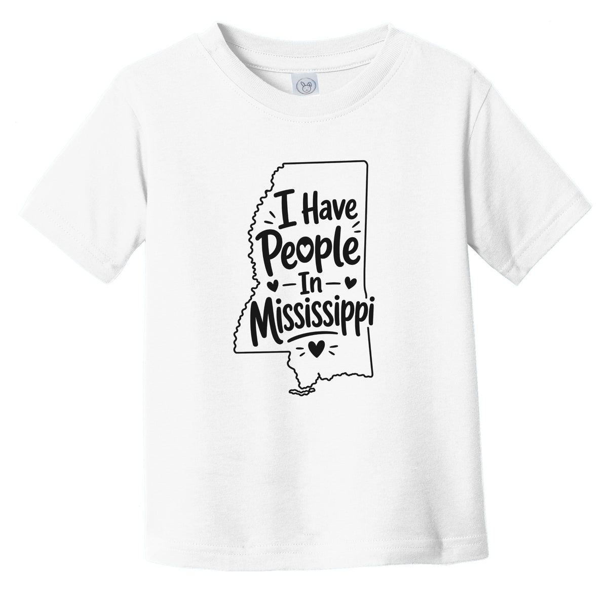 I Have People In Mississippi Cute State Silhouette Infant Toddler T-Shirt