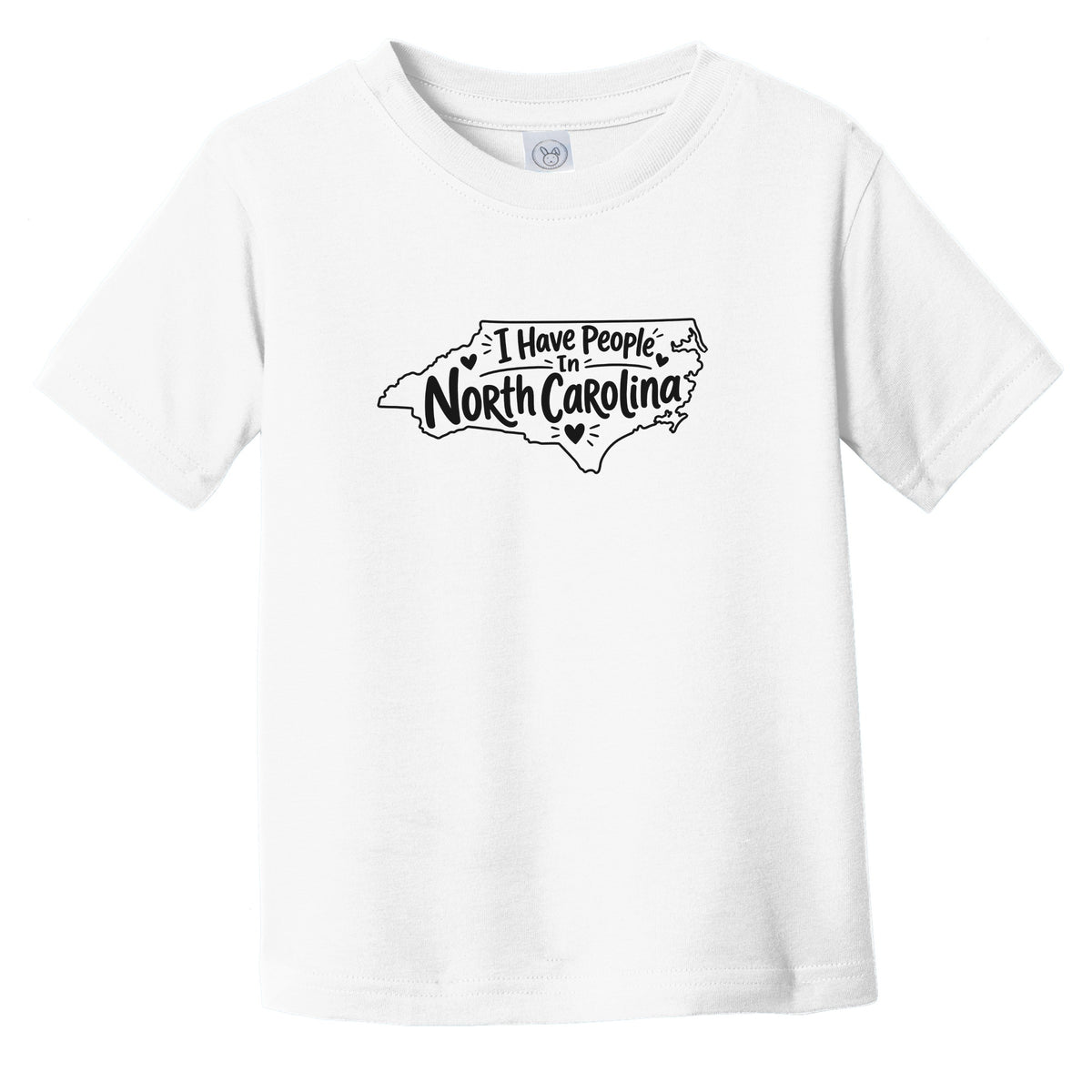 I Have People In North Carolina Cute State Silhouette Infant Toddler T-Shirt