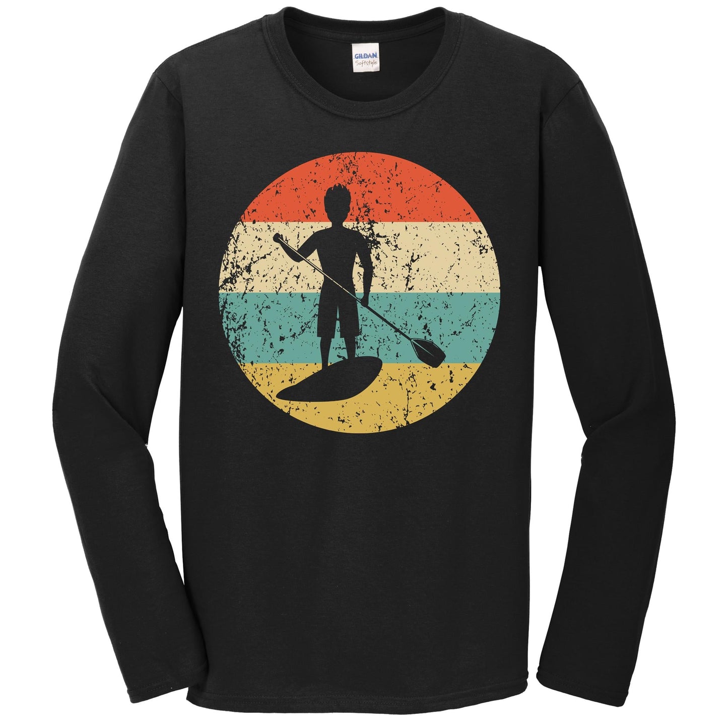 Paddleboarding Shirt - Vintage Retro Paddleboard Long Sleeve T-Shirt