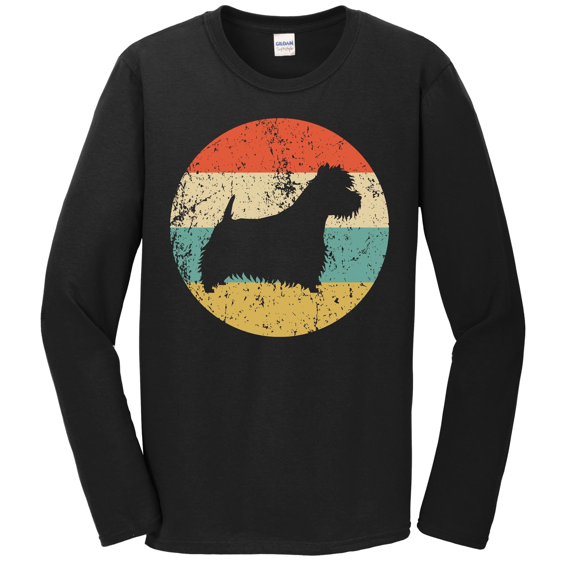 Westie Shirt - Retro West Highland White Terrier Dog Long Sleeve T-Shirt