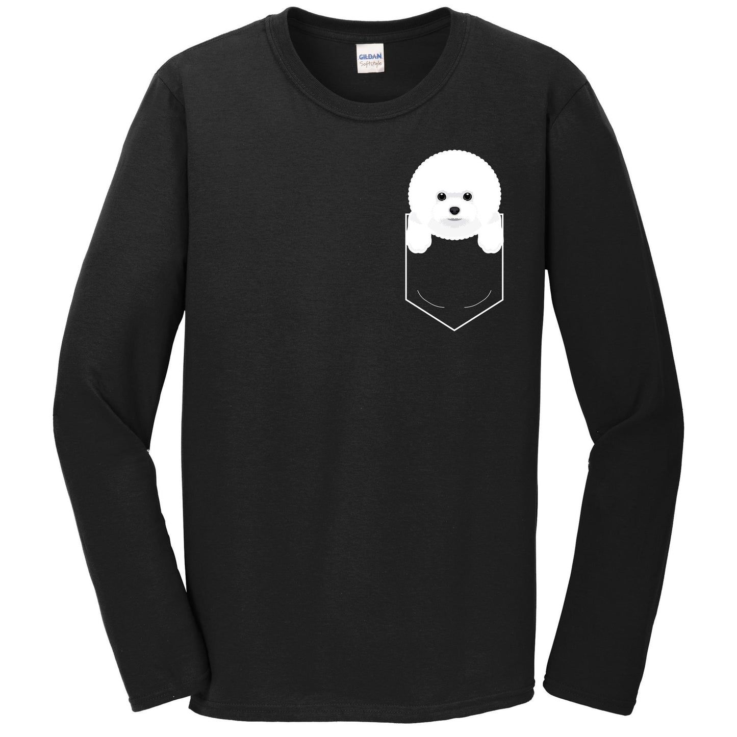 Bichon Frise In My Pocket Cute Dog Owner Long Sleeve T-Shirt
