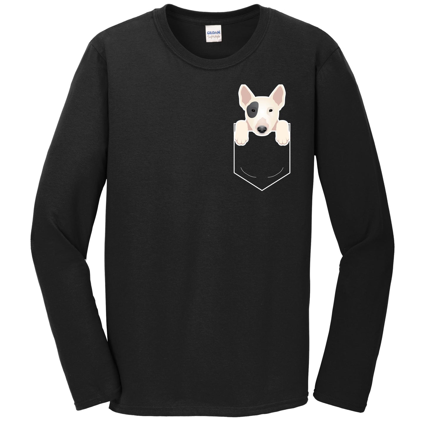 Bull Terrier In My Pocket Cute Dog Owner Long Sleeve T-Shirt