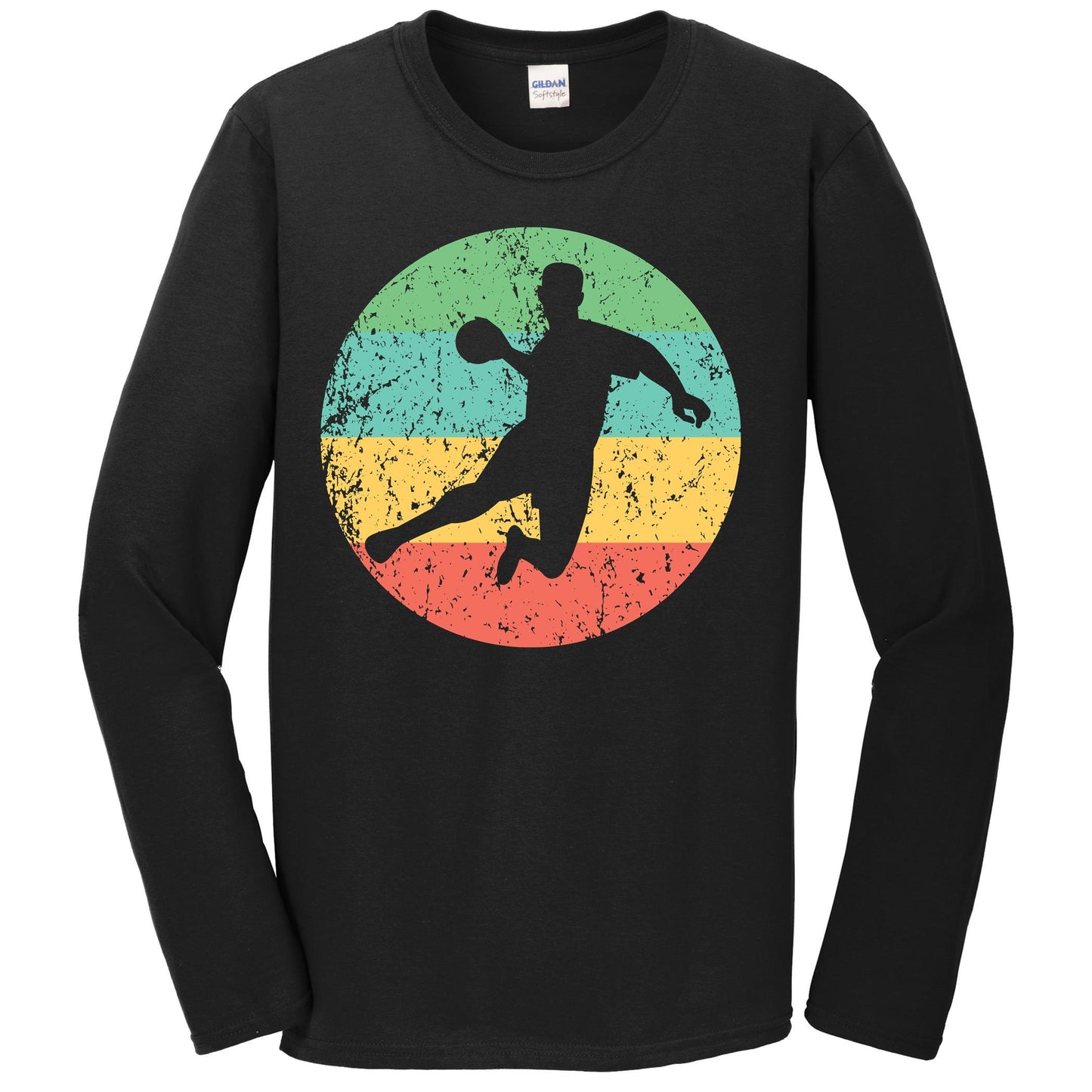 Dodgeball Long Sleeve Shirt - Vintage Retro Dodgeball Player T-Shirt