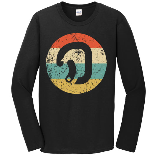 Rock Climbing Long Sleeve Shirt - Retro Carabiner Icon T-Shirt