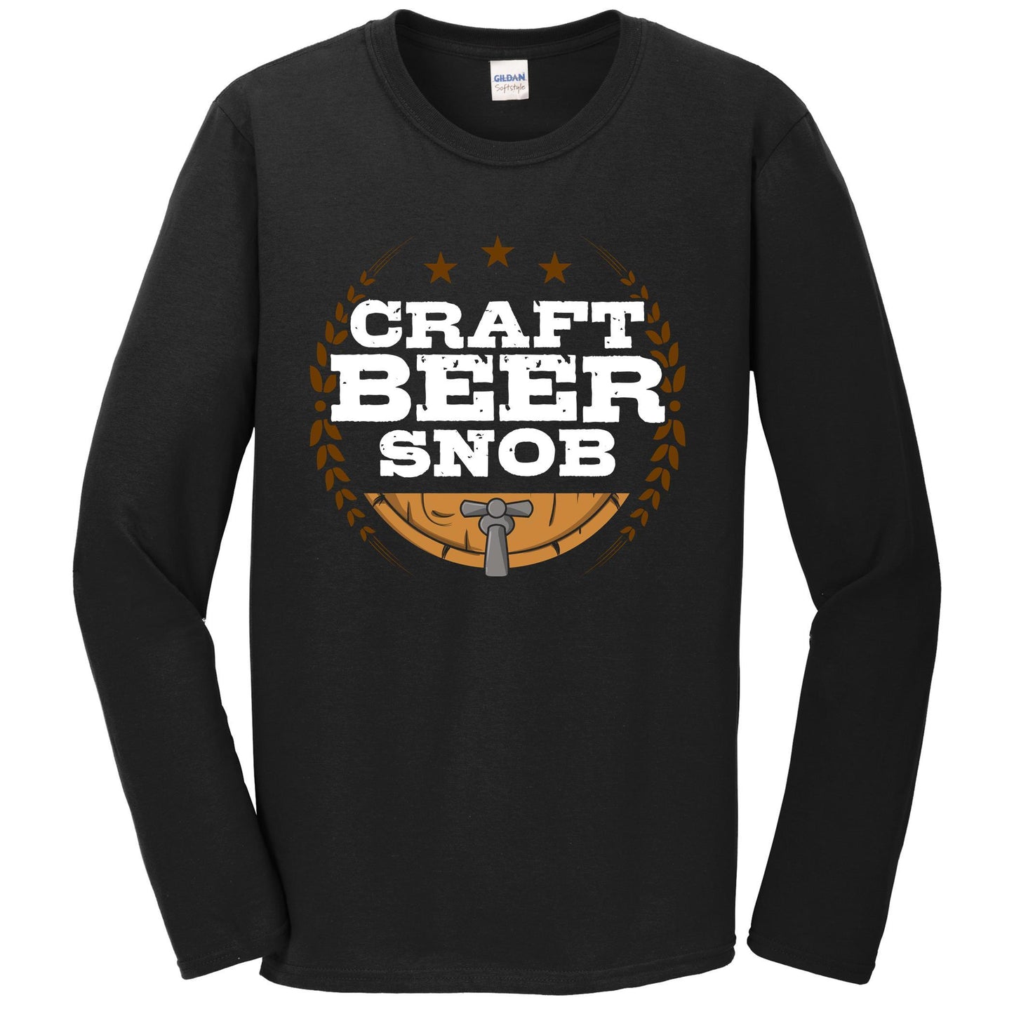 Craft Beer Snob Funny Craft Beer Long Sleeve T-Shirt