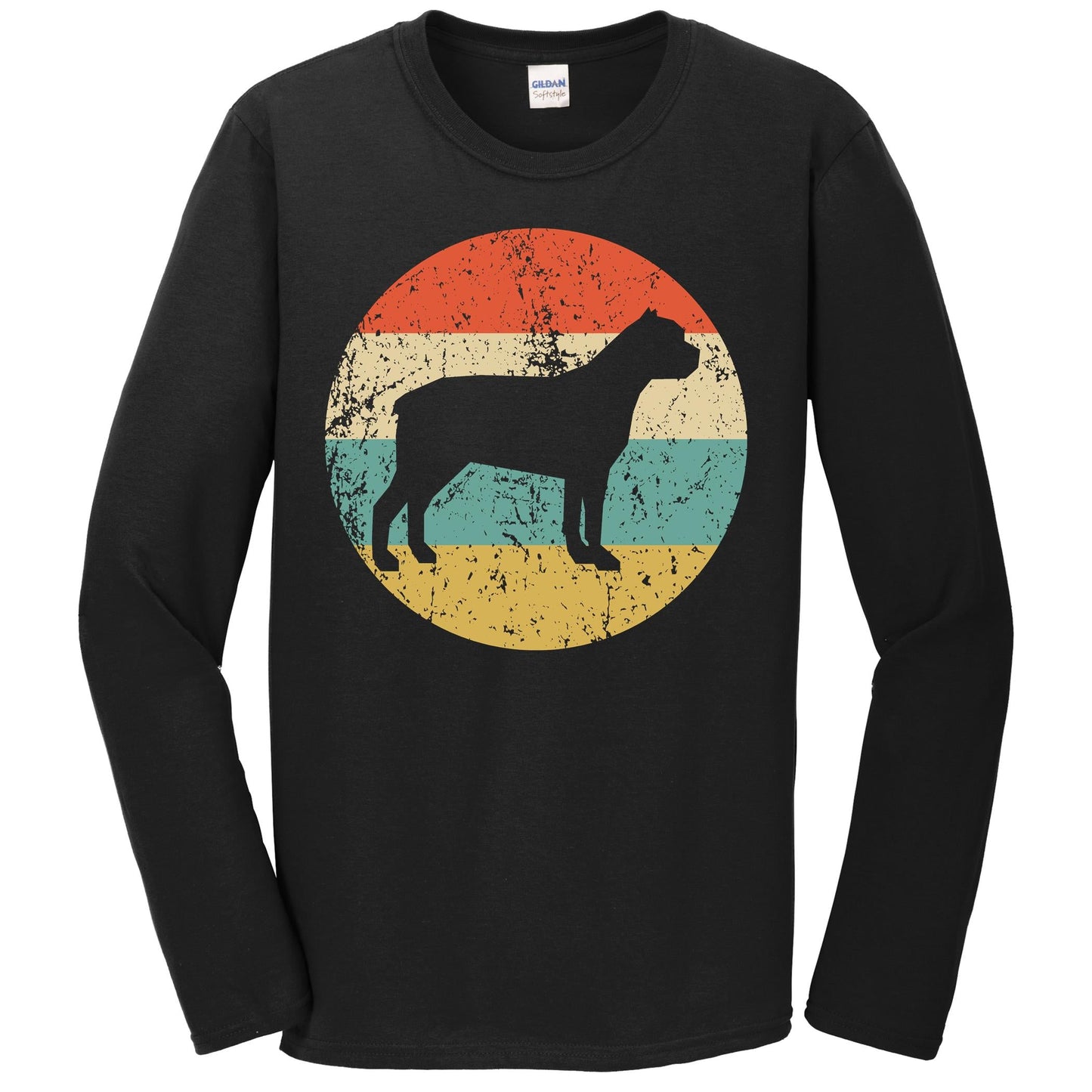 Cane Corso Retro Style Dog Long Sleeve T-Shirt
