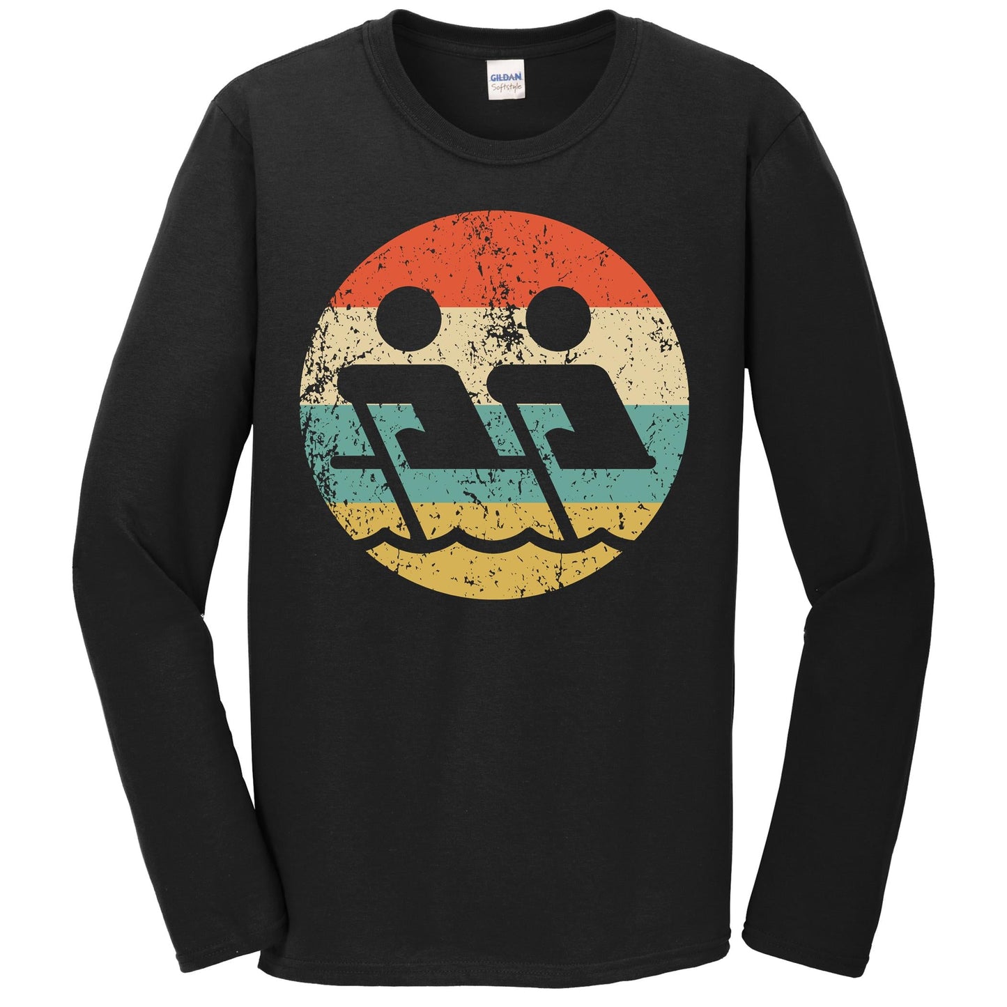 Rowing Retro Style Crew Long Sleeve T-Shirt