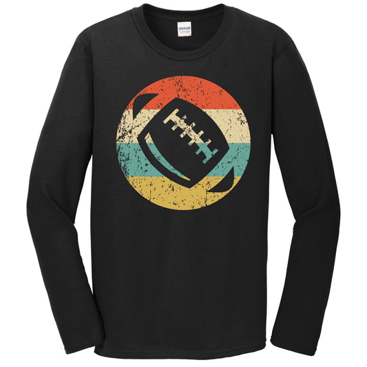 Football Ball Icon Retro Football Long Sleeve T-Shirt