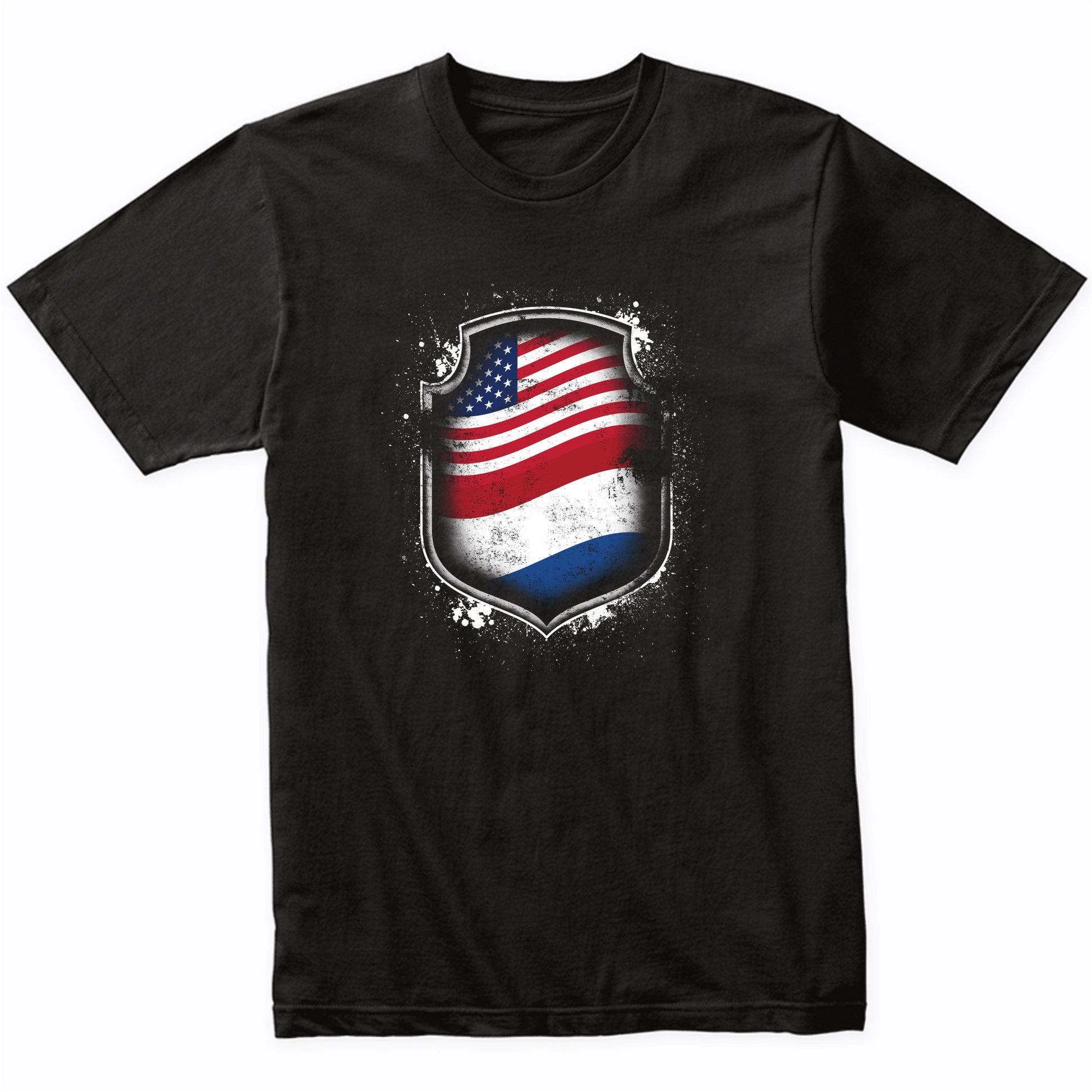 Dutch American Shirt Flags Of the Netherlands and America T-Shirt