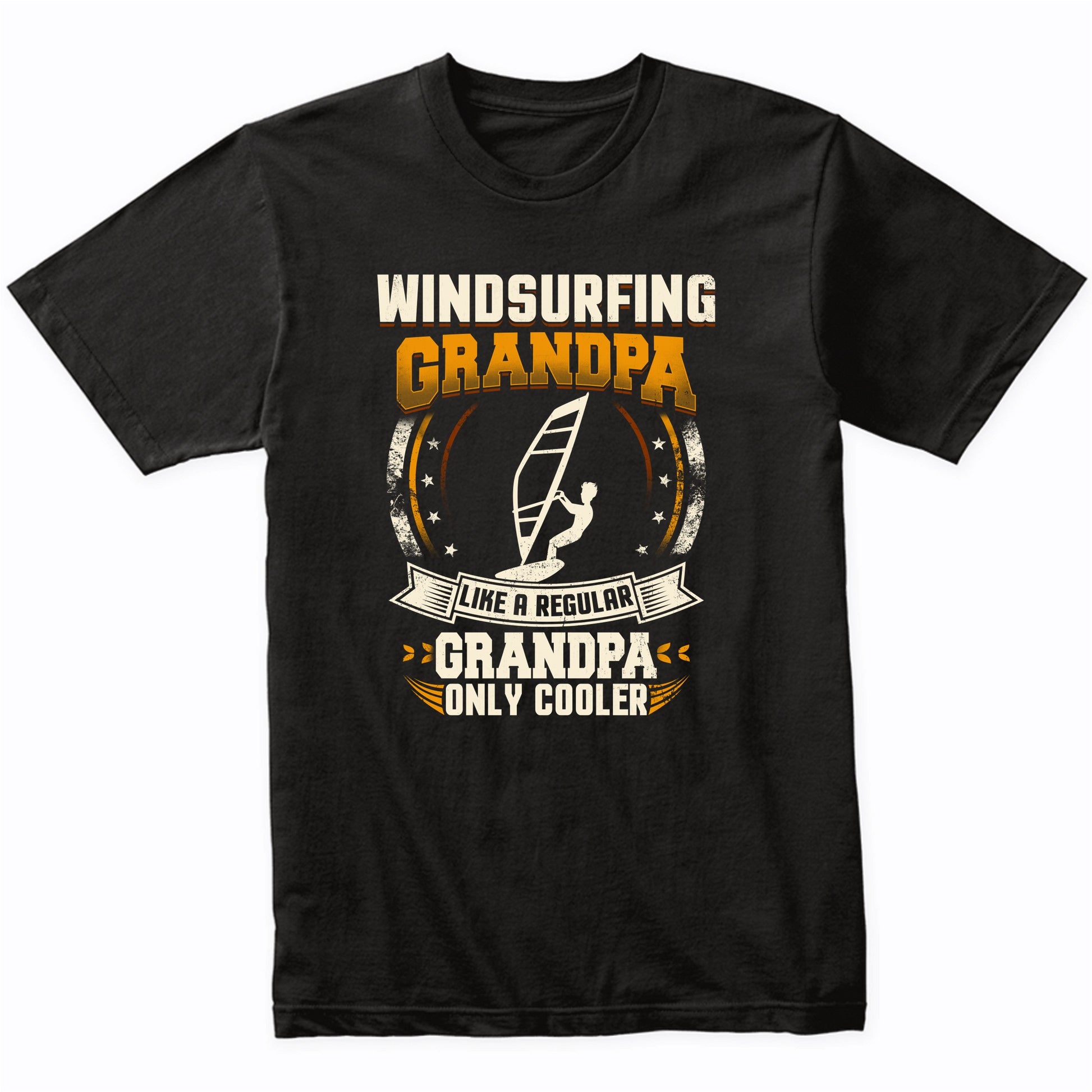 Windsurfing Grandpa Like A Regular Grandpa Only Cooler Funny T-Shirt