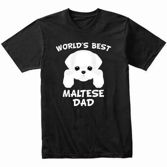 World's Best Maltese Dad Dog Owner T-Shirt