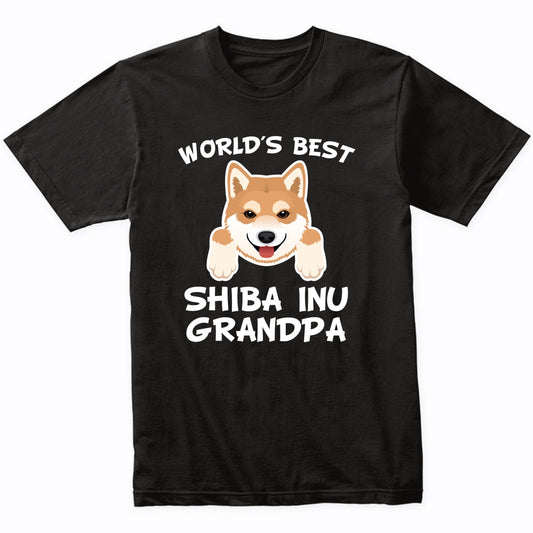 World's Best Shiba Inu Grandpa Dog Granddog T-Shirt