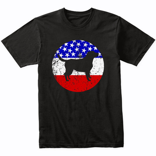 American Flag Labrador Retriever Shirt - Retro Dog T-Shirt