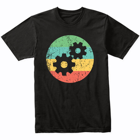 Engineer Shirt - Vintage Retro Gears T-Shirt