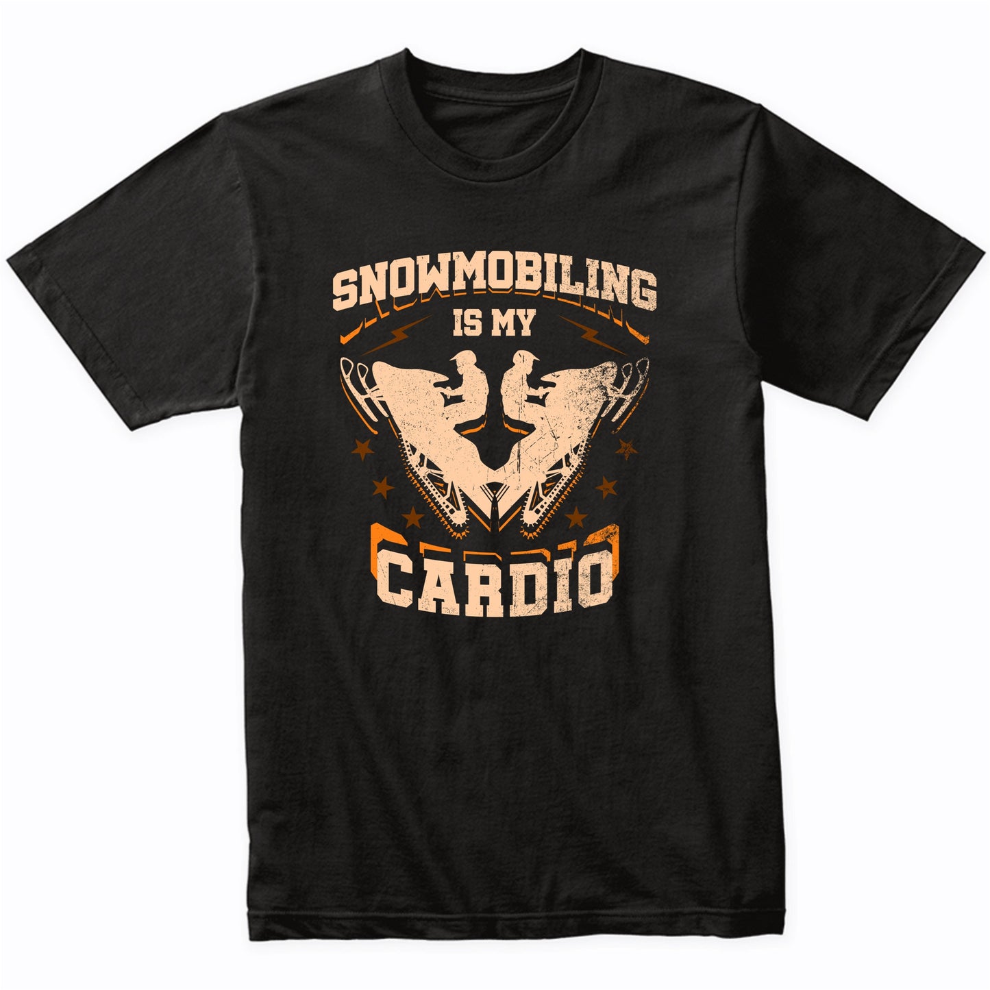 Snowmobiling Is My Cardio Funny Snowmobile Shirt
