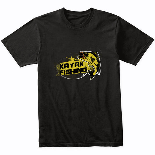 Kayak Fishing Bass Fishing Graphic T-Shirt