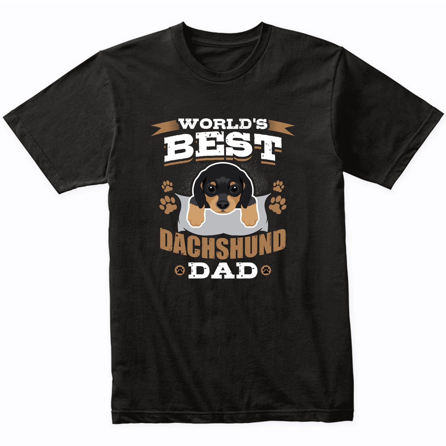 World's Best Dachshund Dad Dog Owner T-Shirt