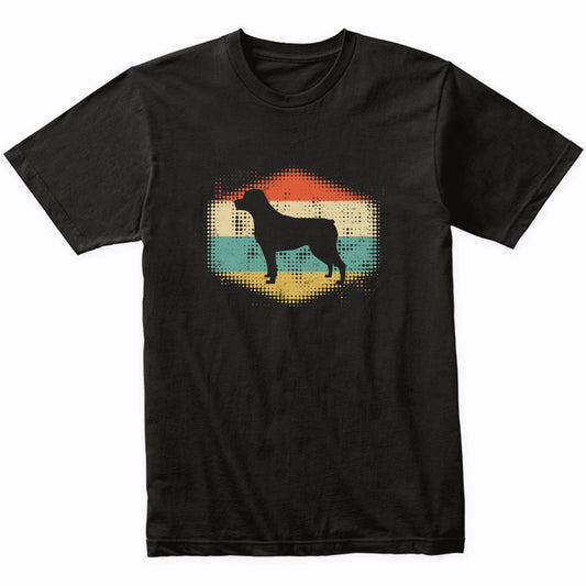 Vintage Retro Rottweiler Silhouette Dog Owner T-Shirt