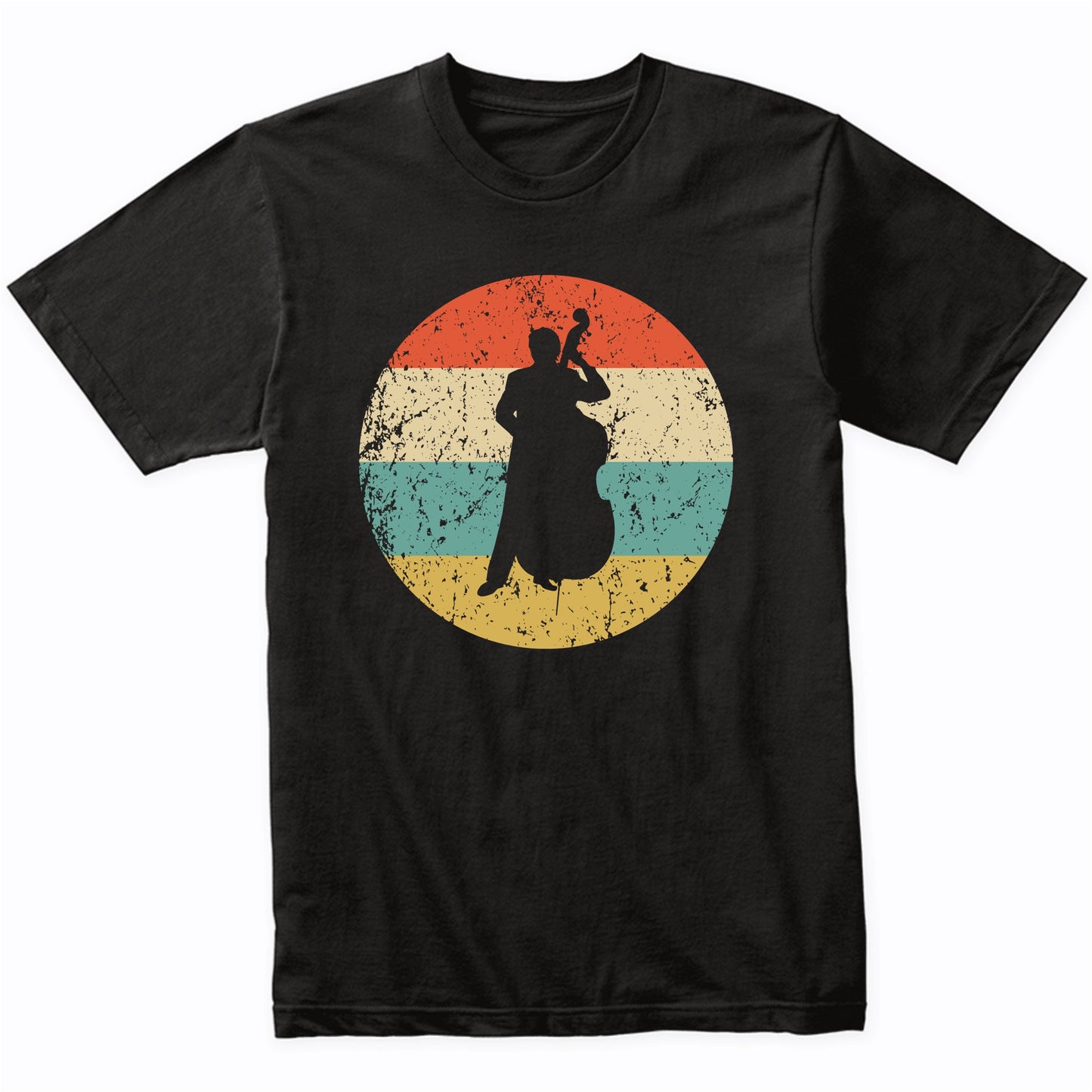 Bass Player Retro Style Music T-Shirt