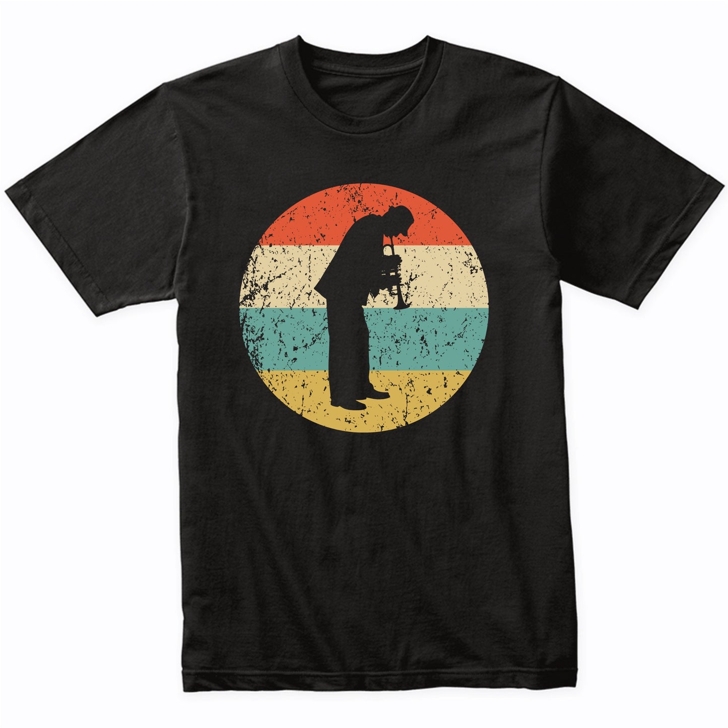 Trumpet Player Retro Style Music T-Shirt
