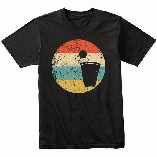Drinking Games Retro Beer Pong Icon T-Shirt