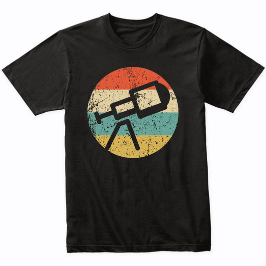 Space Science Astronomy Retro Telescope Icon T-Shirt