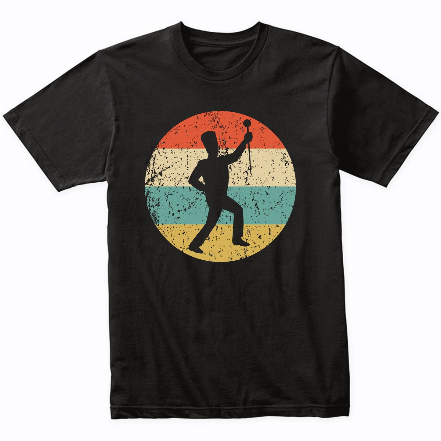 Marching Band Shirt - Retro Drum Major Icon T-Shirt
