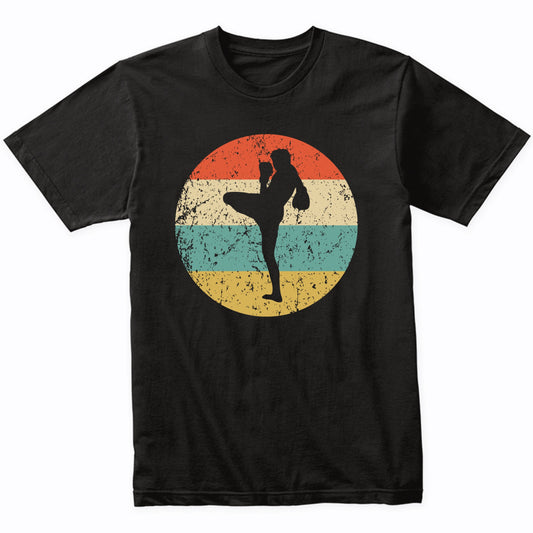 Kick Boxing Shirt - Retro Kick Boxer Icon T-Shirt