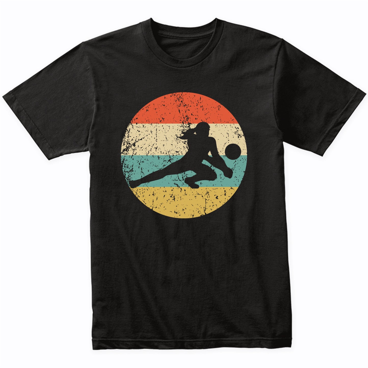 Retro Volleyball Dig 1960's 1970's Vintage Style Volleyball T-Shirt