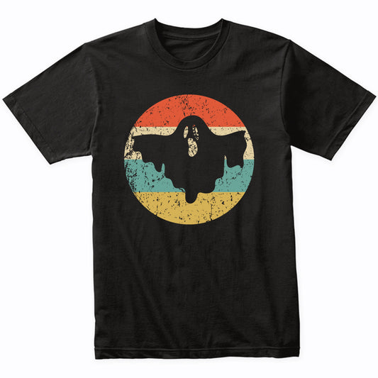 Halloween Spooky Scary Ghost Silhouette Creepy Retro T-Shirt