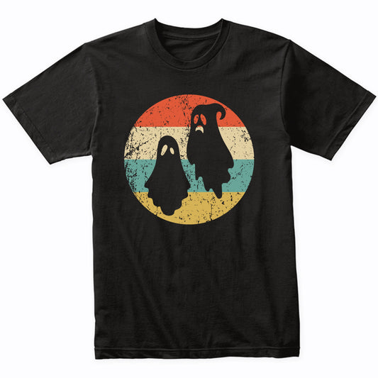 Retro Spooky Scary Ghosts Silhouette Creepy Halloween T-Shirt