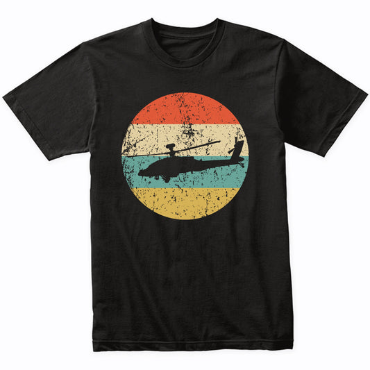 Chinook Helicopter Silhouette Retro Military T-Shirt