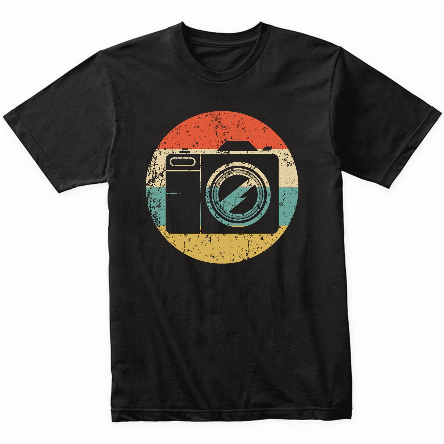 Camera Silhouette Retro Photographer T-Shirt