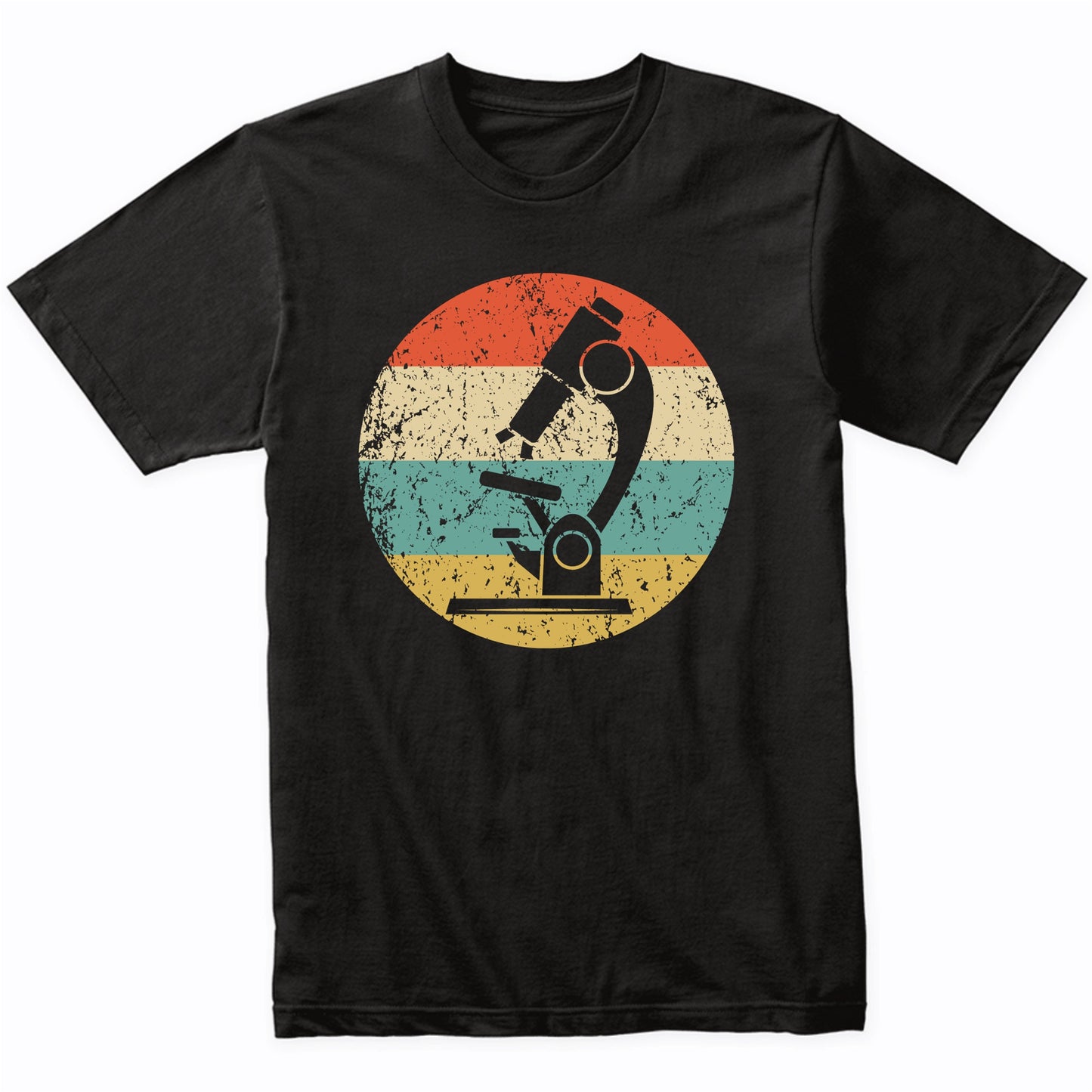 Biology Science Microscope Retro Scientist Biologist T-Shirt