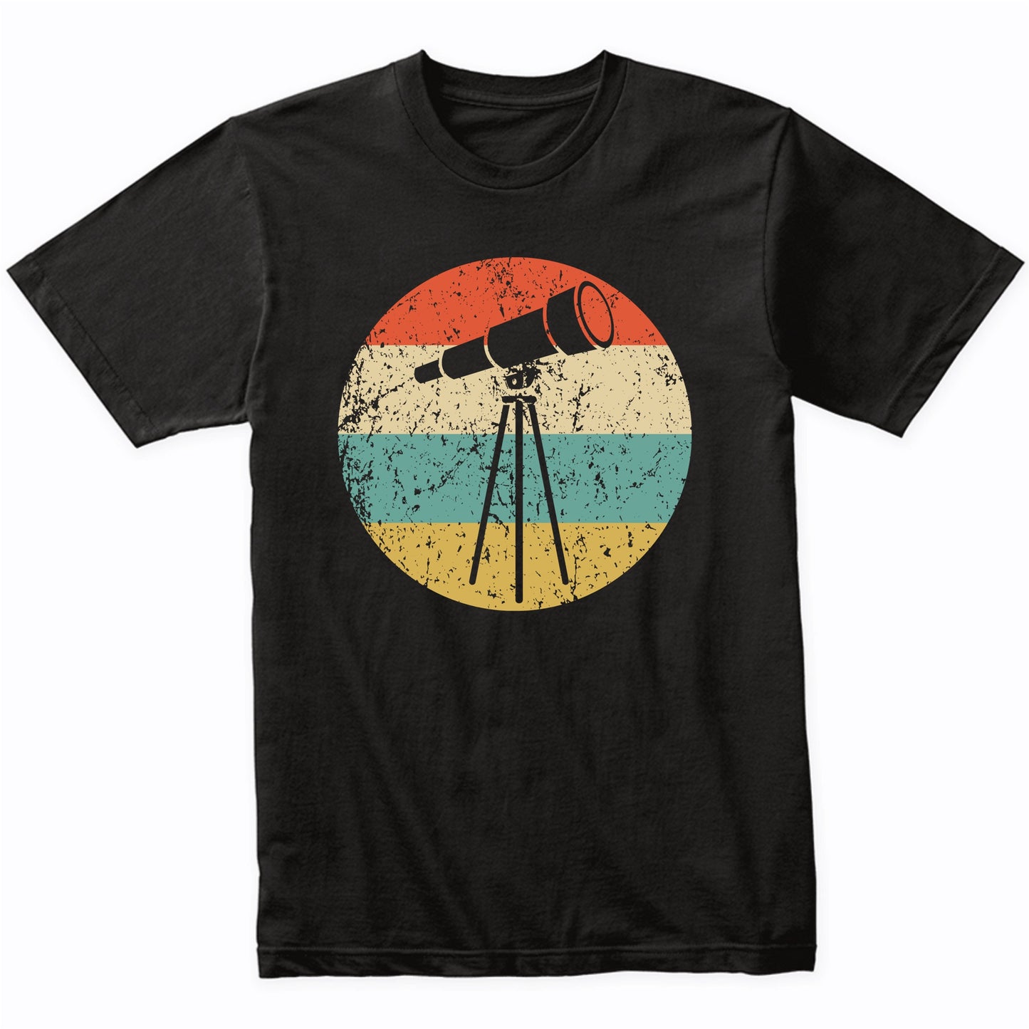 Space Science Telescope Retro Astronomy Astronomer T-Shirt
