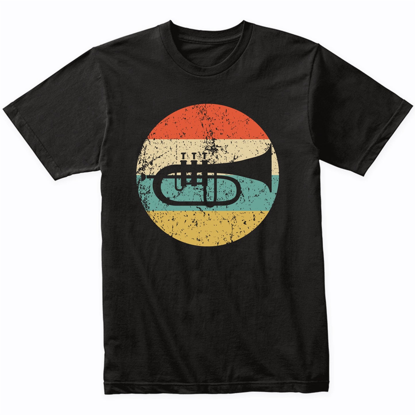 Flugelhorn Trumpet Retro Music Musician Musical Instrument T-Shirt