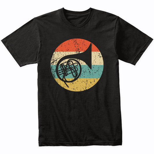 French Horn Retro Music Musician Musical Instrument T-Shirt