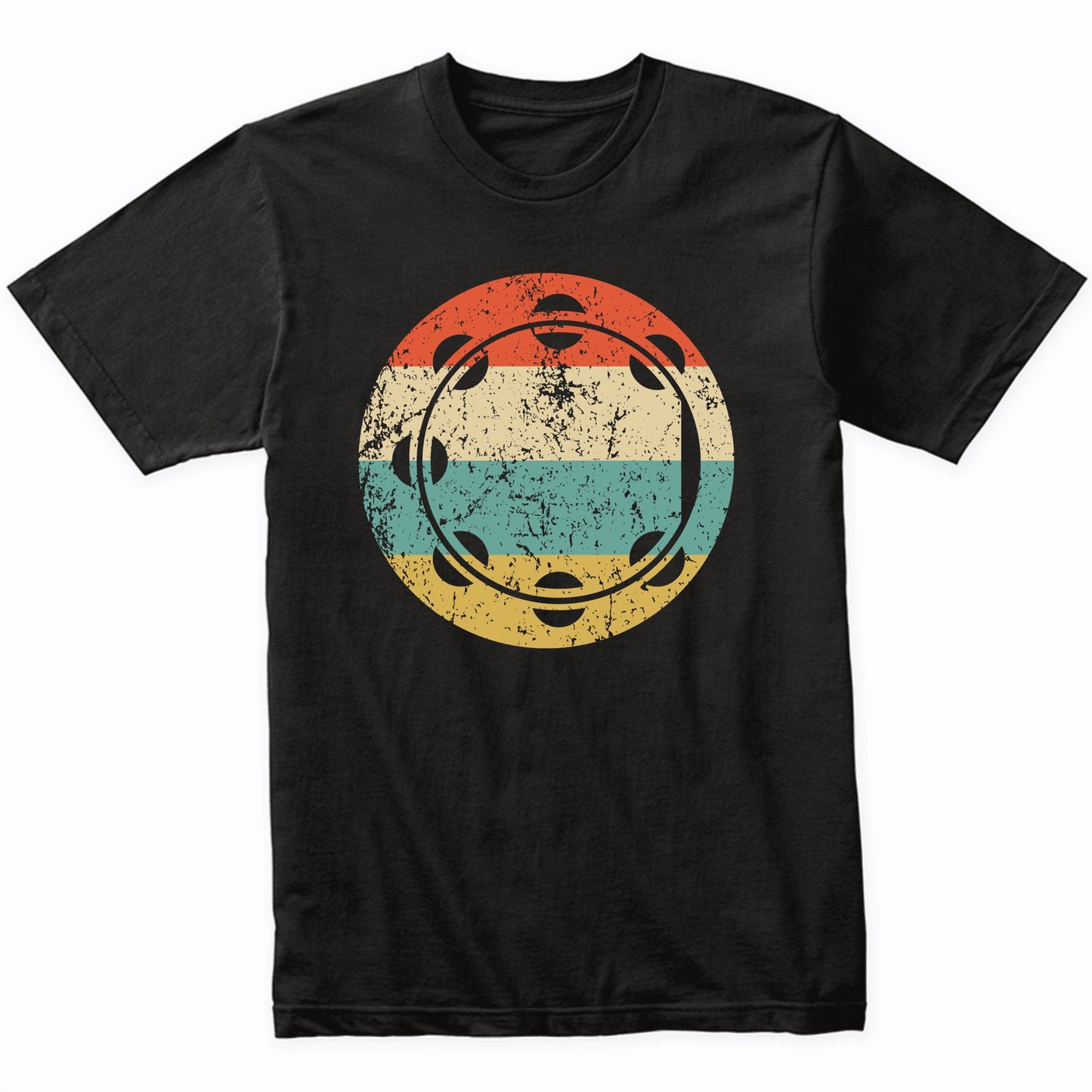 Tambourine Retro Music Musician Musical Instrument T-Shirt