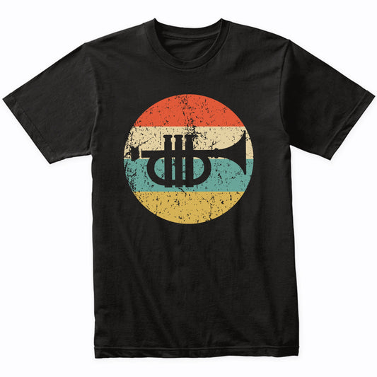 Trumpet Silhouette Retro Music Musician Musical Instrument T-Shirt