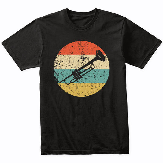 Trumpet Silhouette Retro Music Musician Musical Instrument T-Shirt